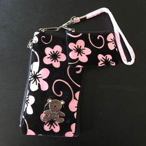 Lucky Bear pouch with a chain and small pouch