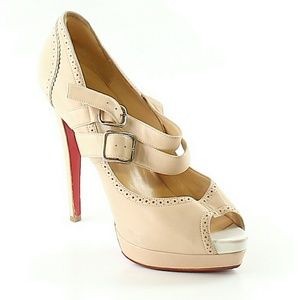 SOLD! Louboutin Nude Mary Janes