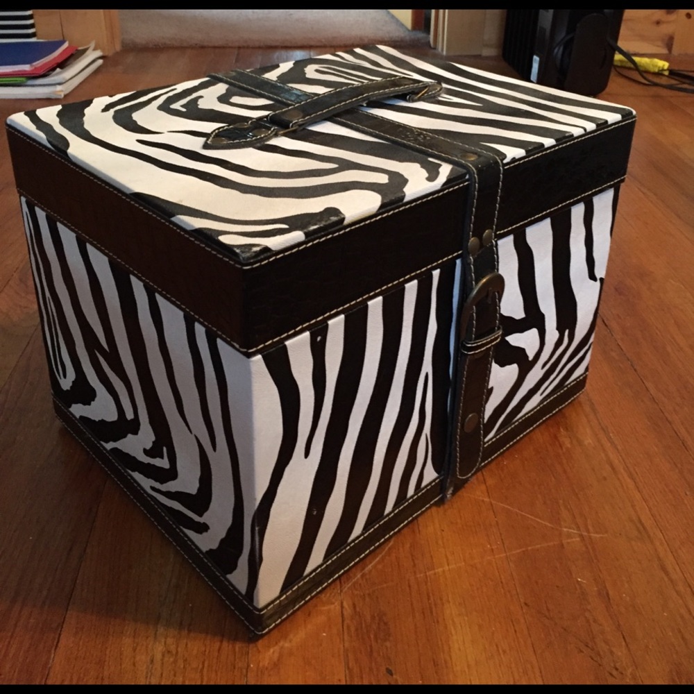 Heavy duty zebra print chest