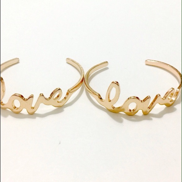 Only 2 leftπHPπ GOLD LOVE CUFF - Picture 4 of 4