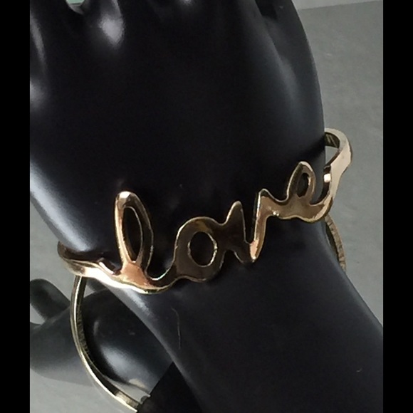 Only 2 leftπHPπ GOLD LOVE CUFF - Picture 2 of 4