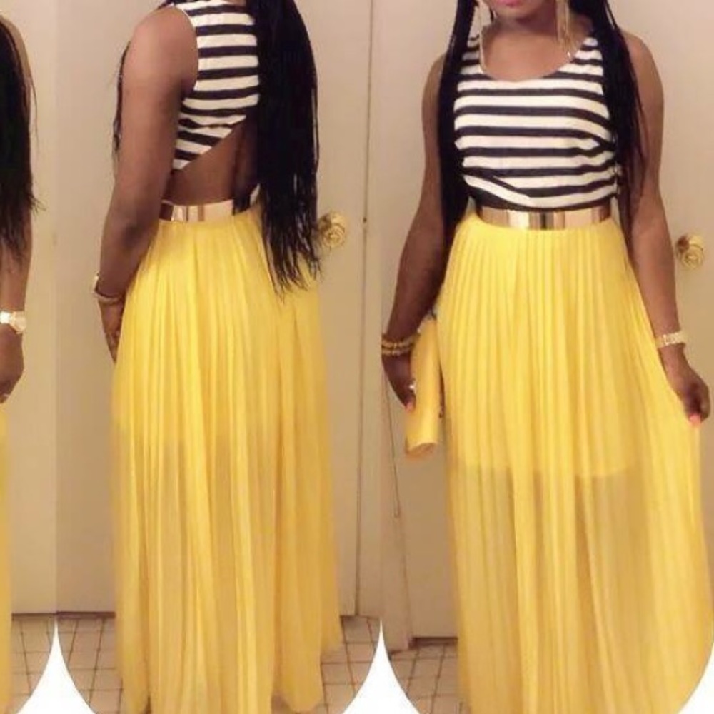 Black and white detail dress