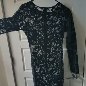 Black lace dress