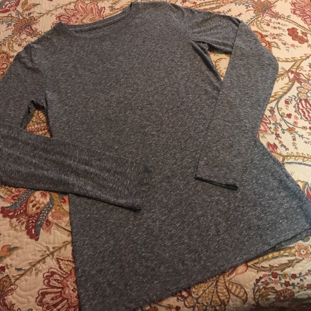 Gray Long Sleeve Tee
