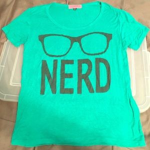 Teal green, oversized tee, stretchy material