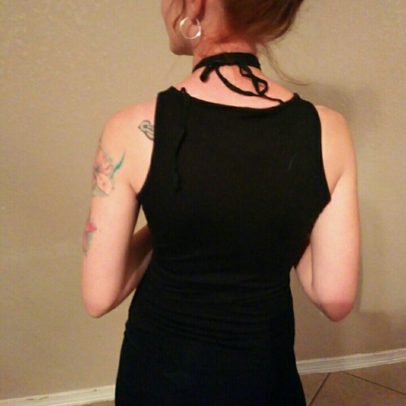 Black Lace Up Body Suit - Picture 4 of 7