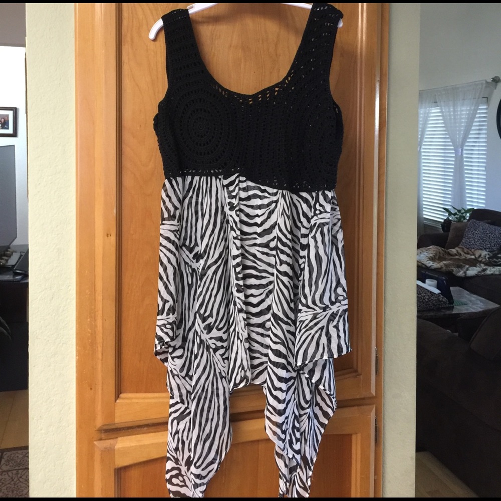 High low flowy tank top