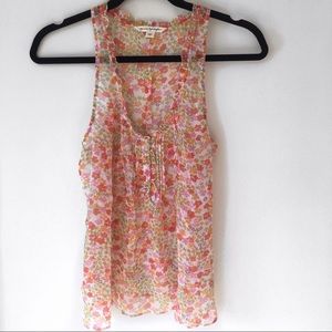 American Eagle sheer Floral Top size 0/xsmall