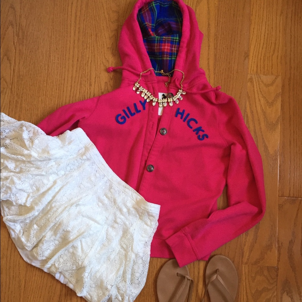 Gilly Hicks Button Down Sweatshirt!