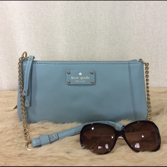 Kate Spade Pale Blue Adela Berkshire Shoulder Bag