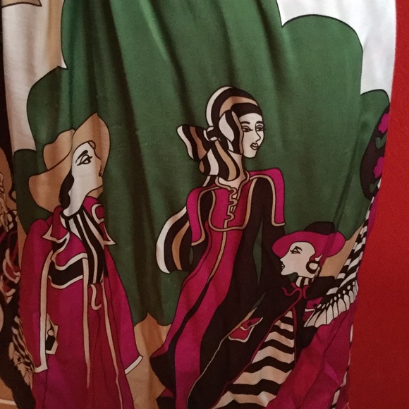 Voom. "Walk in the park" dress. 100% silk. Size M. - Picture 2 of 5