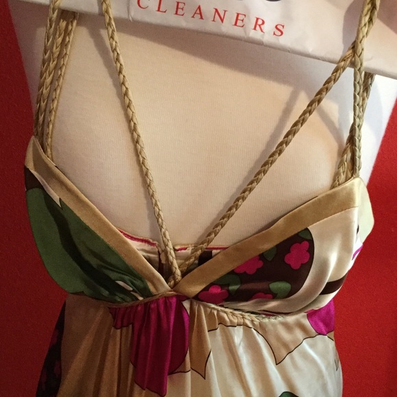 Voom. "Walk in the park" dress. 100% silk. Size M. - Picture 3 of 5