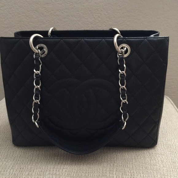CHANEL Handbags - Chanel Grand Shopping Tote Black Caviar