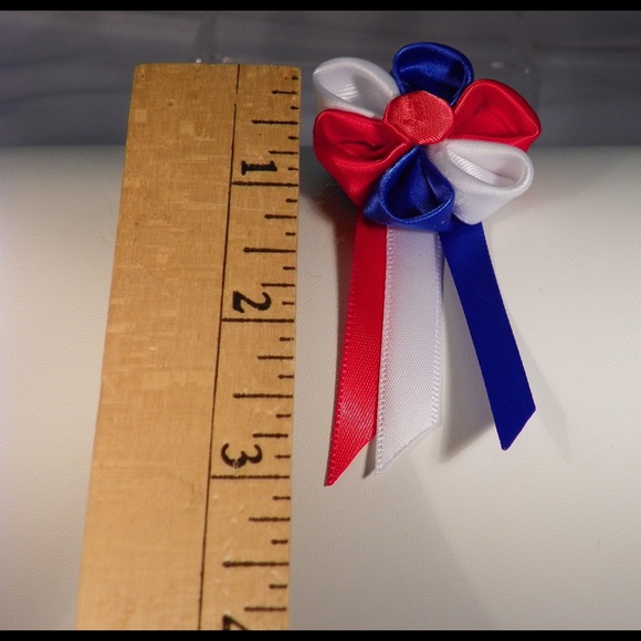 Red, Blue and White Patriotic pin - Picture 3 of 3