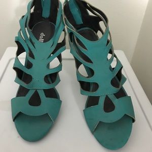 ‼️REDUCED‼️Dollhouse Turquoise Heels