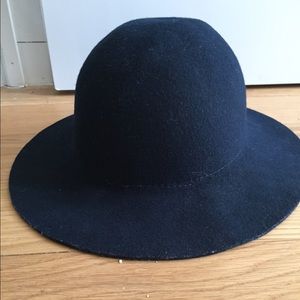 Navy Wool Hat