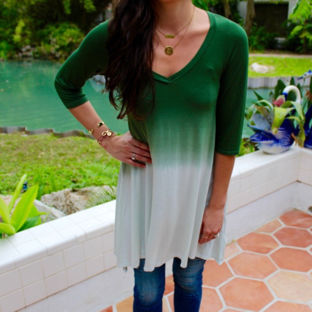 Ombré tunic top