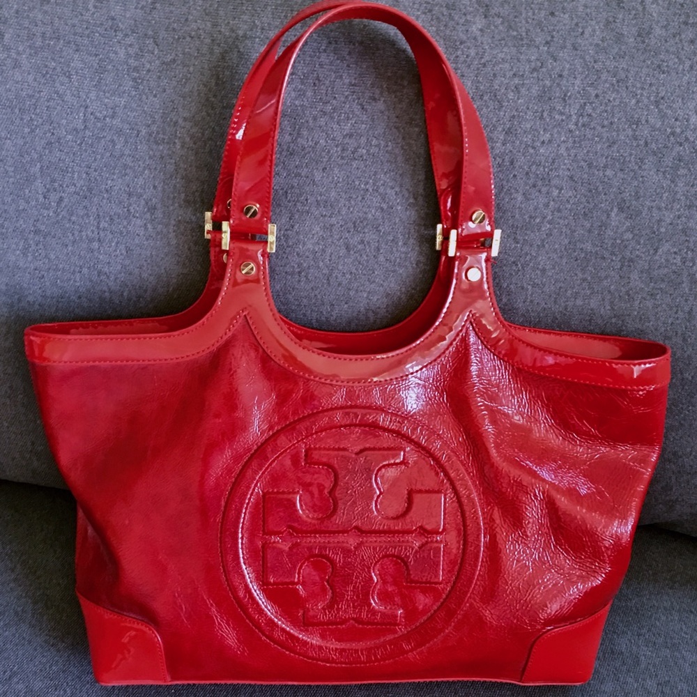 Tory Burch Red Leather Bag