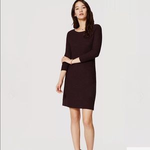 LOFT Plum Sweater Dress