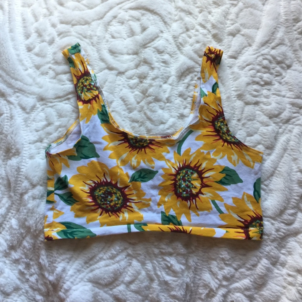 Sunflower Crop Top NEVER WORN