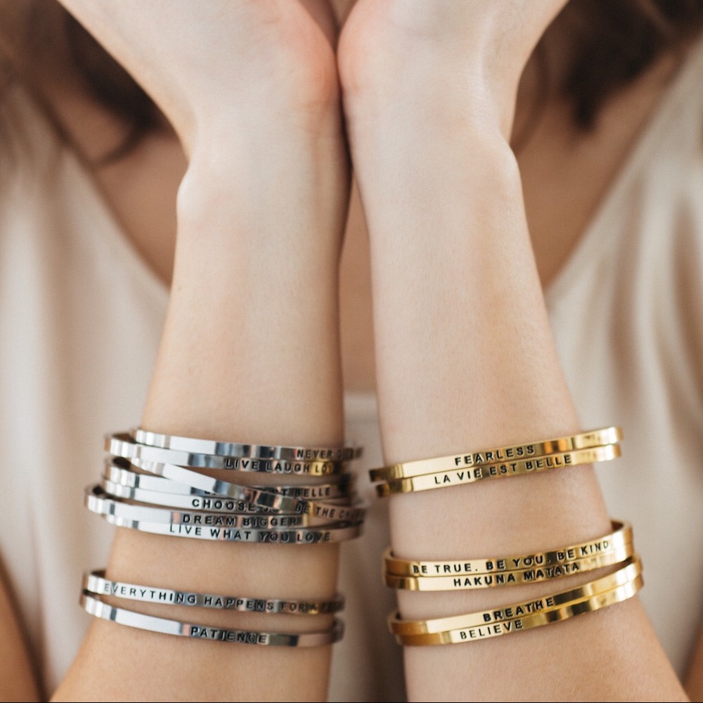 Mantra Inspirational Bangle