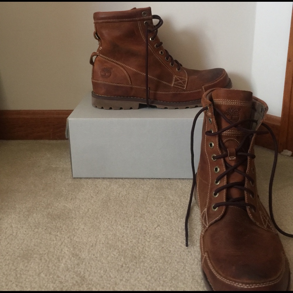 Timberland Camel Leather Boots