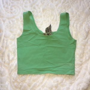 LIGHT GREEN CROP TOP
