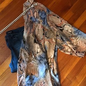 Snakeskin blouse