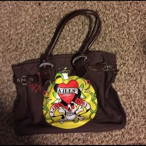 Brown EdHardy purse