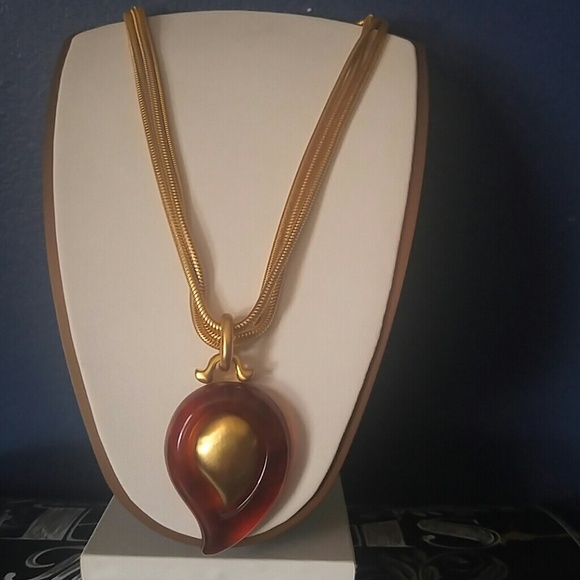 Givenchy Jewelry - ⬇Givenchy Gold & Lucite Tortoise Necklace
