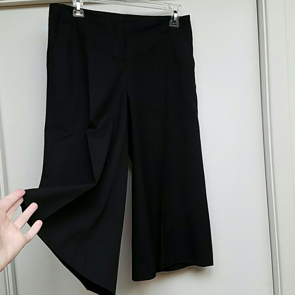 Fun and Flirty Black Gaucho Pants from I.N.C.