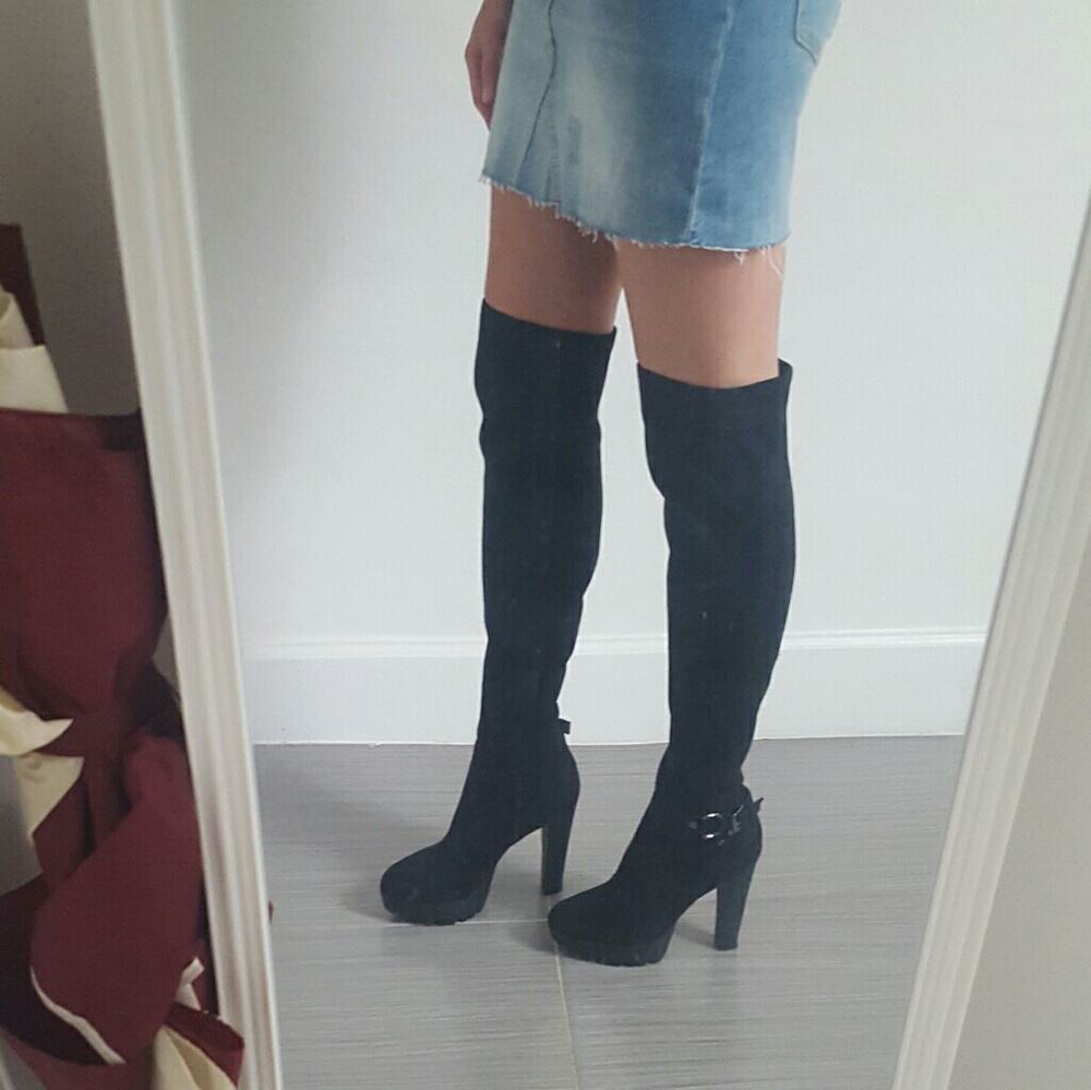 Suede Over the Knee Boots