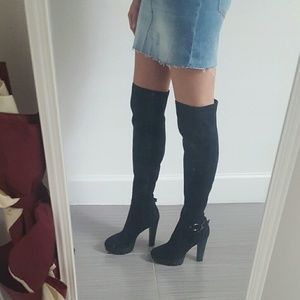 Suede Over the Knee Boots