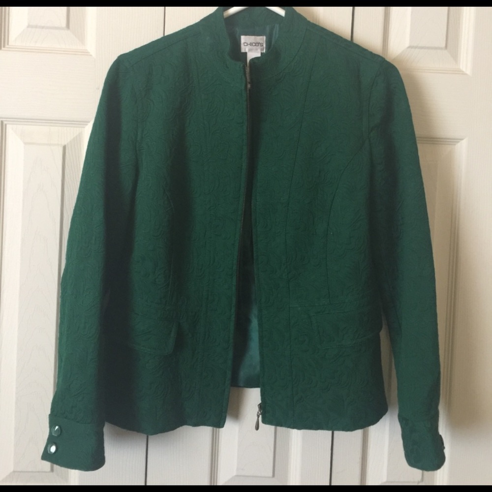 CHICOS Green Jacket