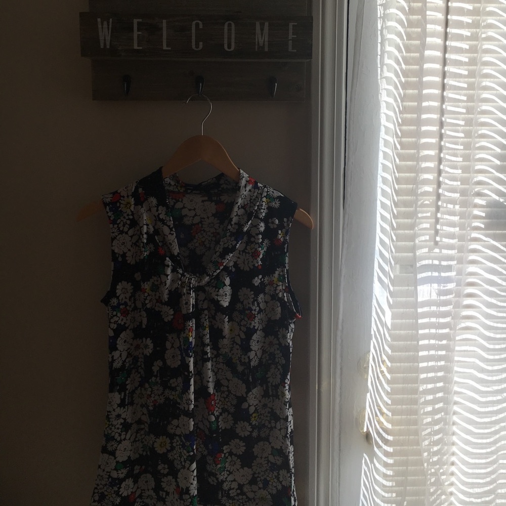 Multicolored floral top