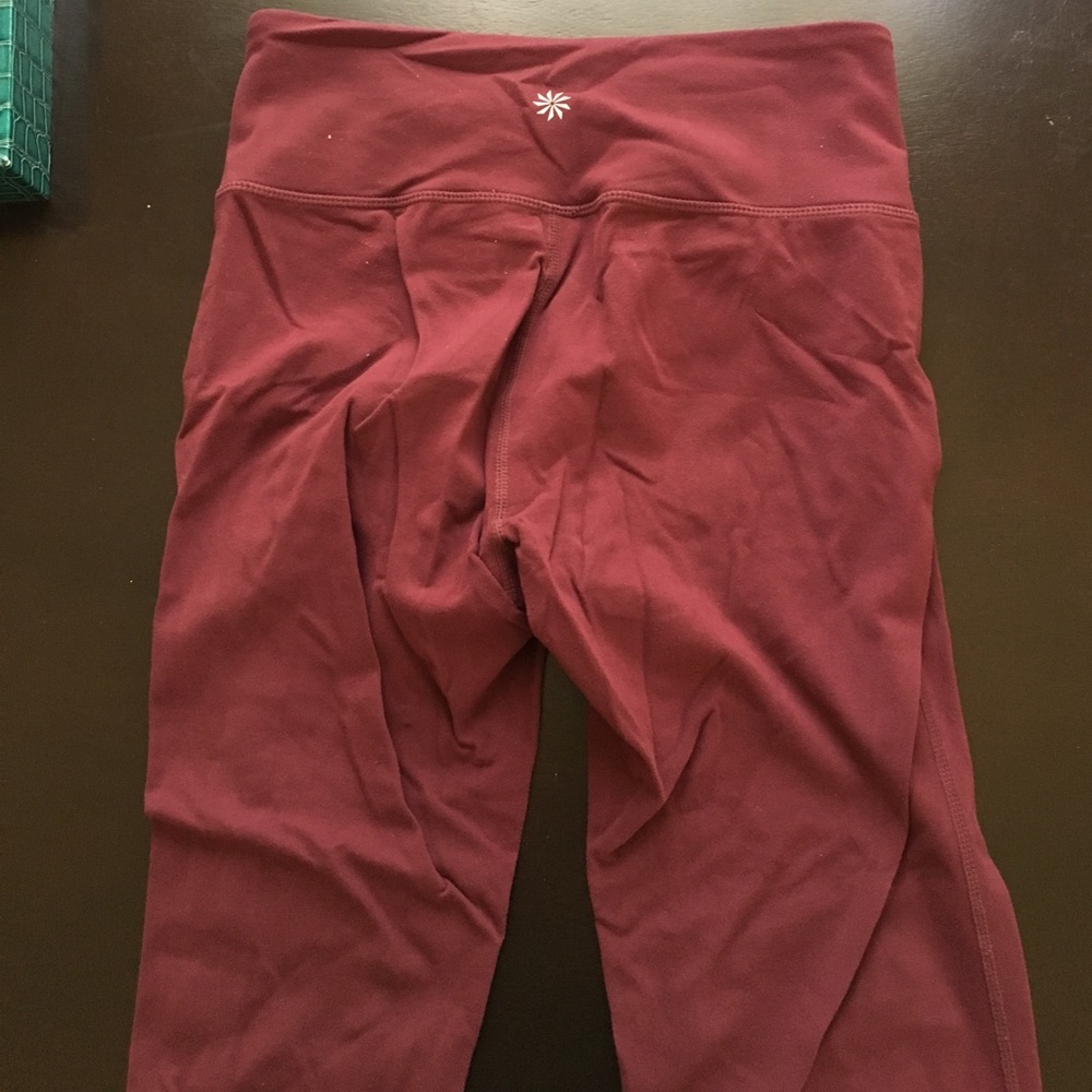 Maroon Athleta Cropped Pants