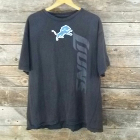 NFF Detroit Lions Black Weathered Tee - Picture 1 of 6