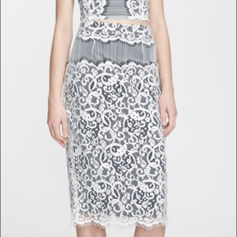 Korovilas Cicelia Lace Skirt
