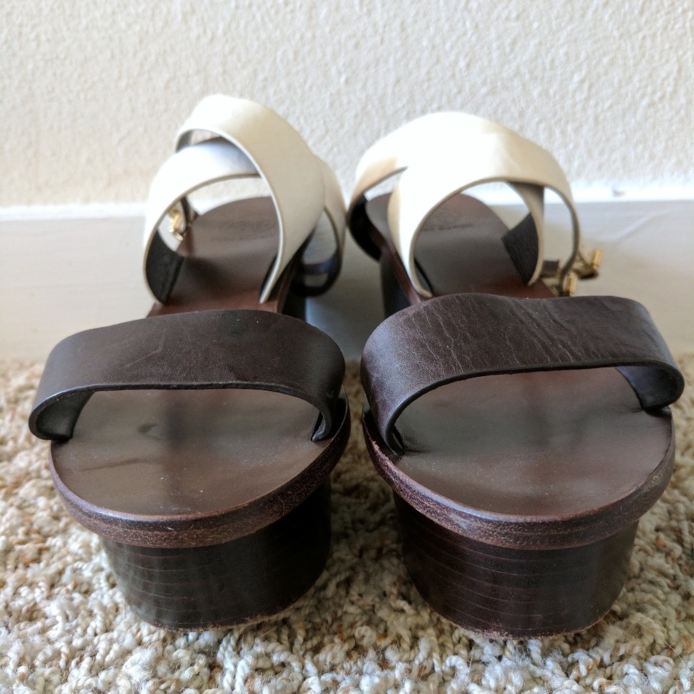 Brown and White Flatforms