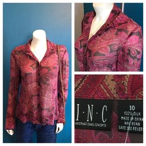 💥New $!!!100% silk blouse