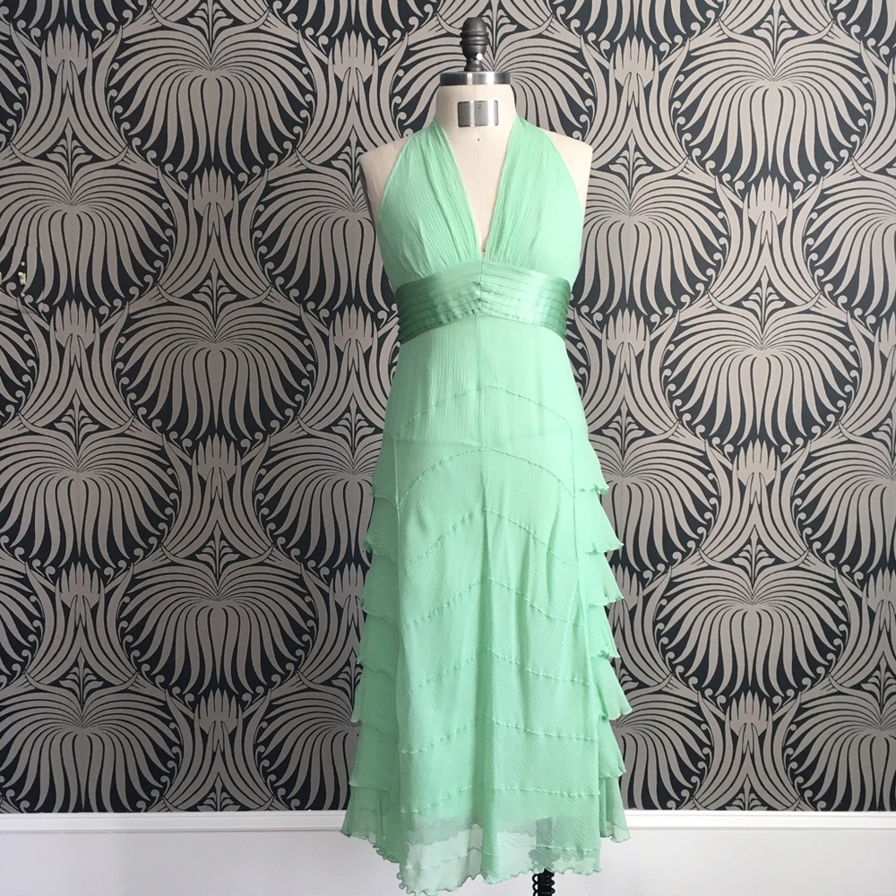 Max Azria Collection Green Dress 8