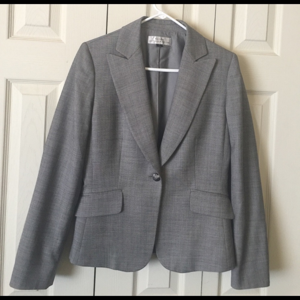 TAHARI Gray Blazer ARTHUR S LEVINE