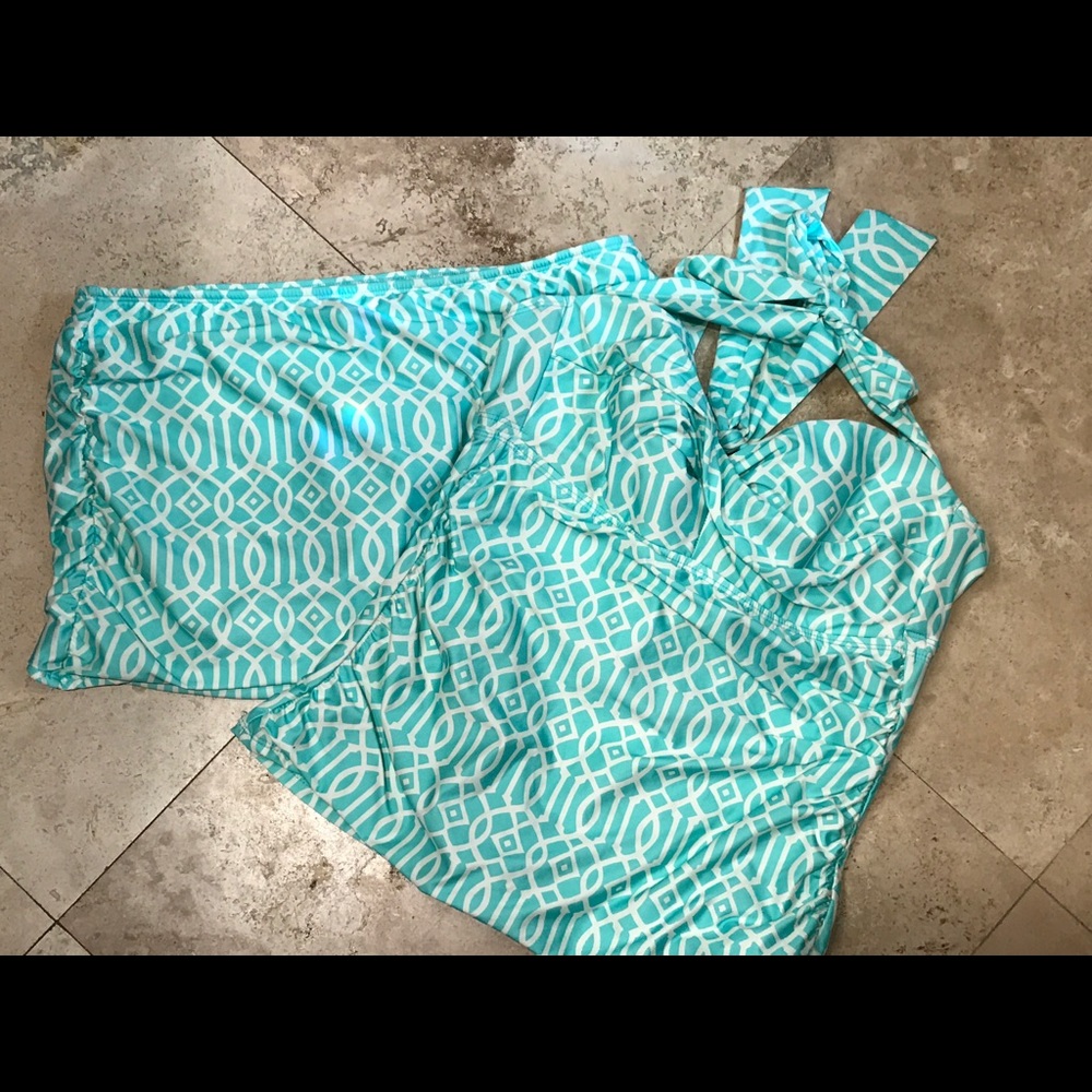 Antonio Melani Turquoise Blue Tankini Set S/M