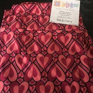 NWT🎉🎉🎉 LuLaRoe TC Hearts Valentine Leggins💜