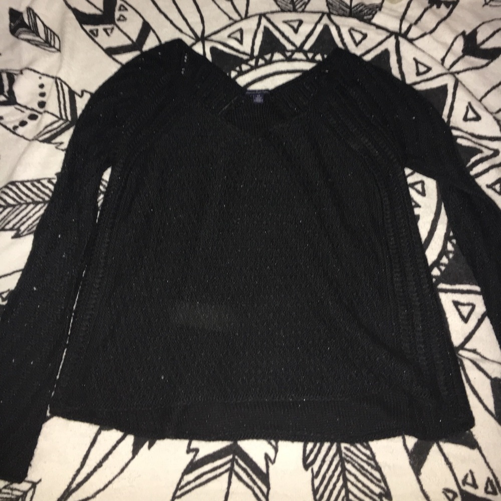 Black American eagle sweater