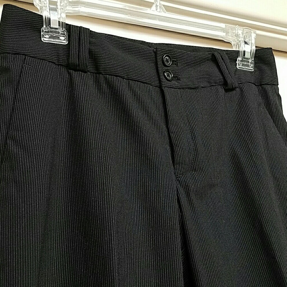Black Pinstripe Banana Republic Slacks NWT