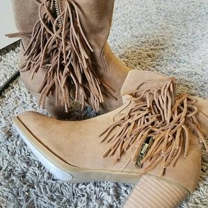 Tassled booties