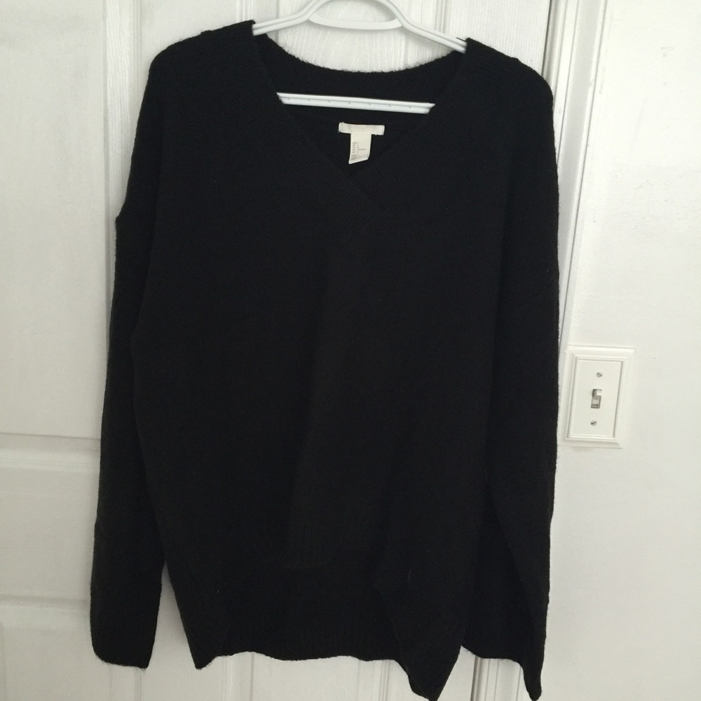 Black long sweater