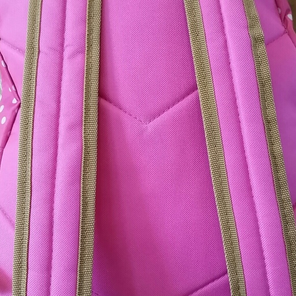 Pink polka dot backpack - Picture 5 of 5