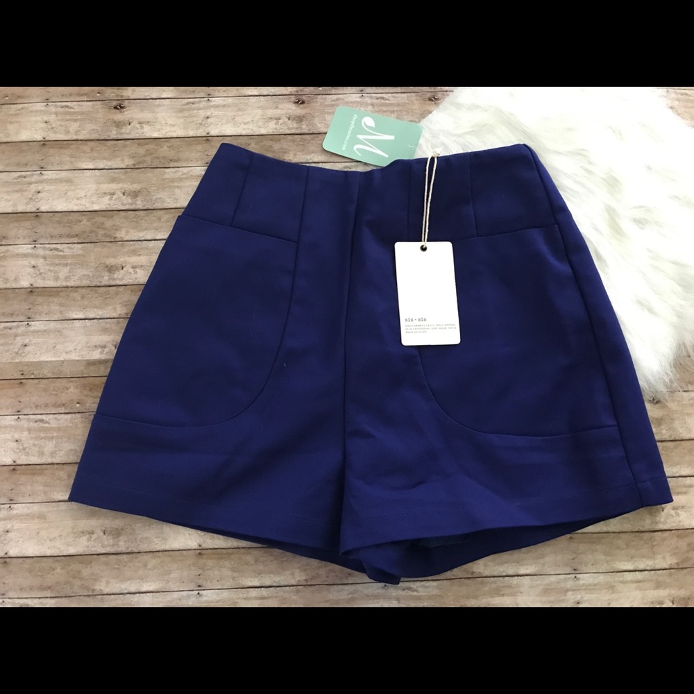 Sis • Sis Royal Deep Pocket Shorts Retro